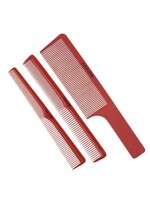 BABYBLISS BaByliss Pro Barberology 3-Piece Comb Set - Red