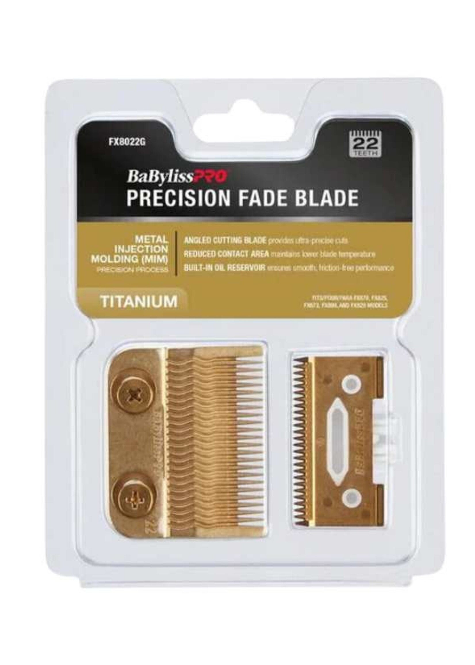 BABYBLISS BaBylissPRO Titanium Metal-Injection Molded Precision Fade Blade