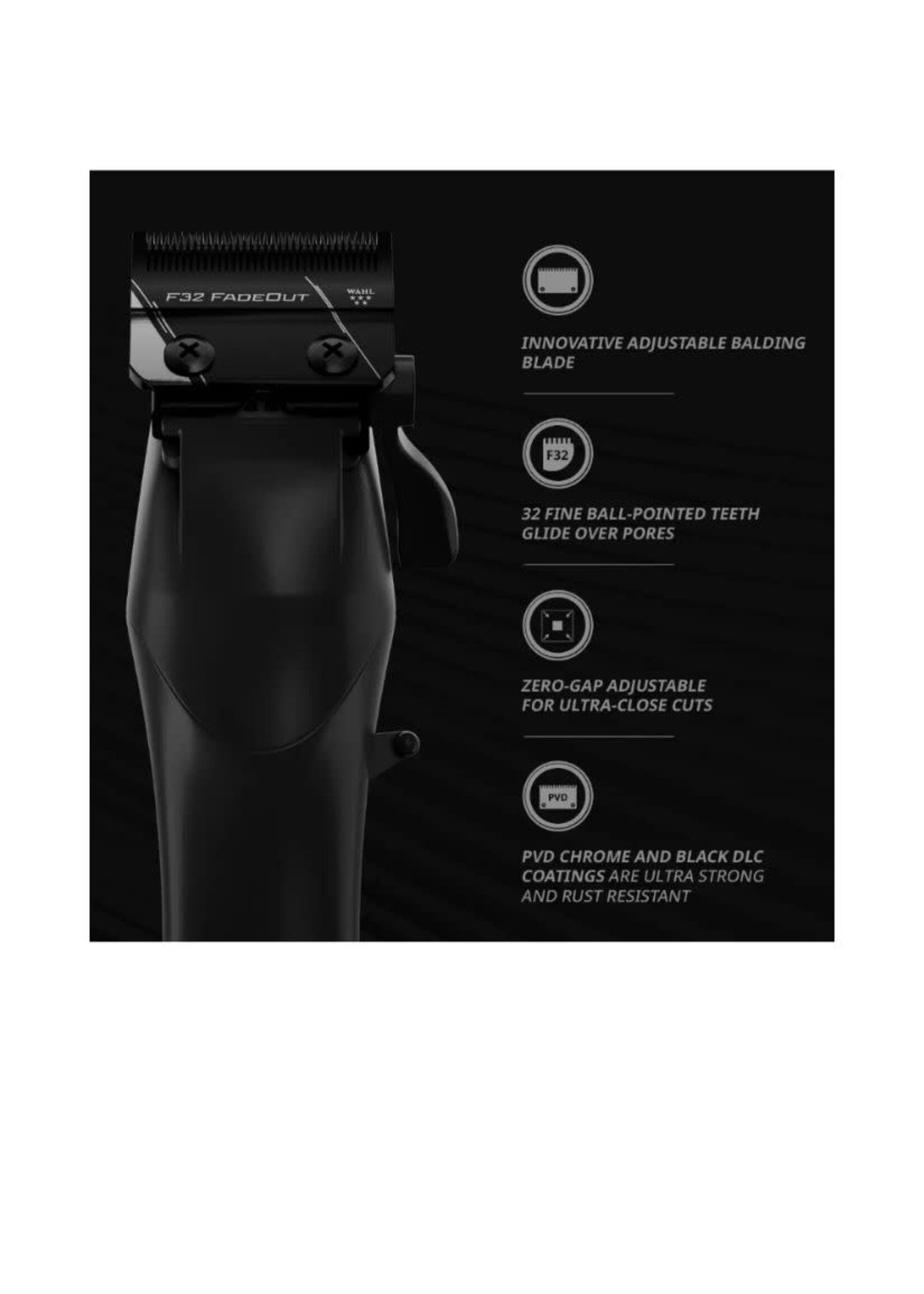 WAHL Wahl 5-Star Vapor Clipper with F32 FADEOUT Blade