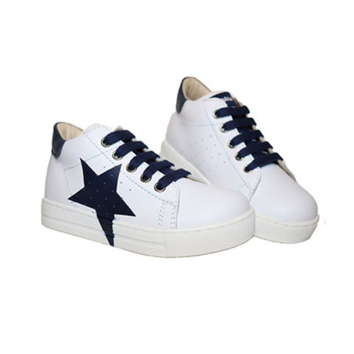 Falcotto Venus Calf White Navy FWF3