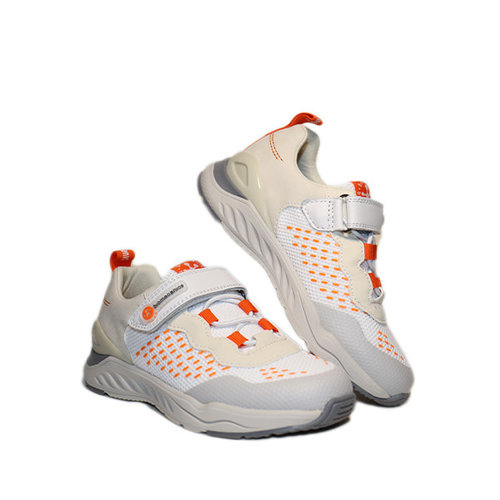 Biomecanics Rejilla white and orange sneaker