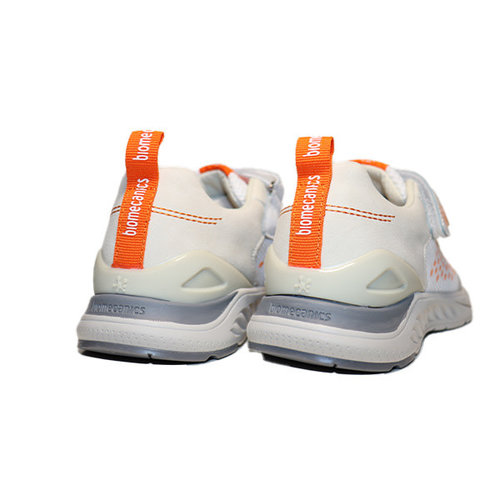 Biomecanics Rejilla white and orange sneaker