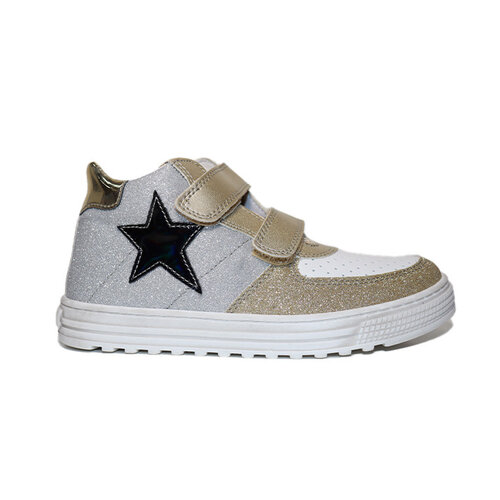 Naturino Hess High Top Glitter Metallic Silver and Gold Naturino Hess High Top Glitter Metallic Silver and Gold