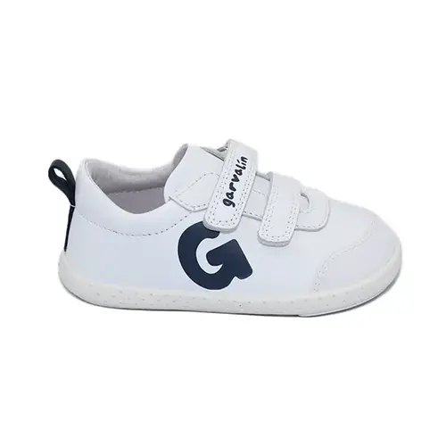Garvalin SOFT FIRST WALKERS WHITE AND NAVY
