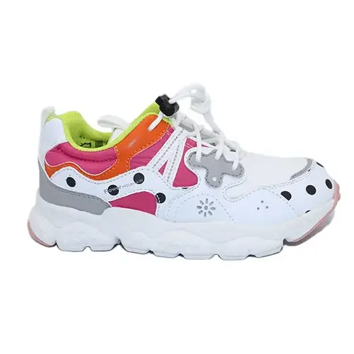 FLOWER MOUNTAIN YAMANO 3 WHITE FUSCHIA GREY SNEAKERS