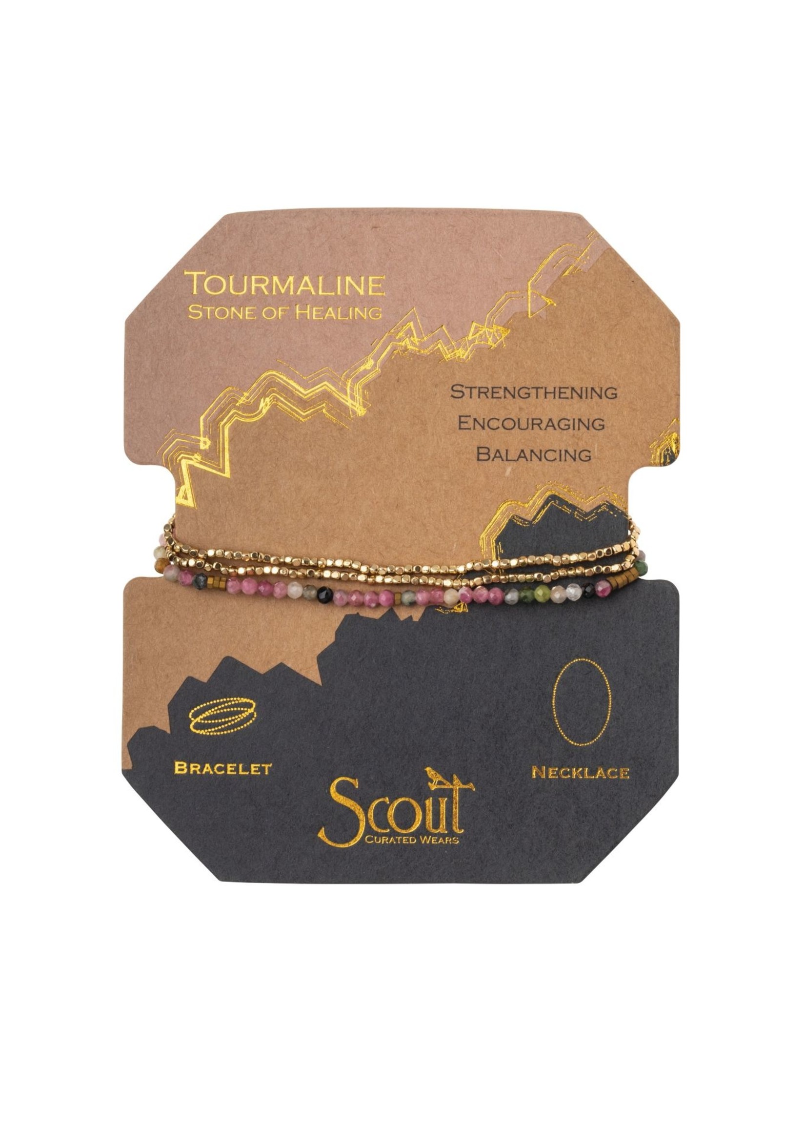 DELICATE STONE OF TOURMALINE/GOLD - STONE OF HEALING