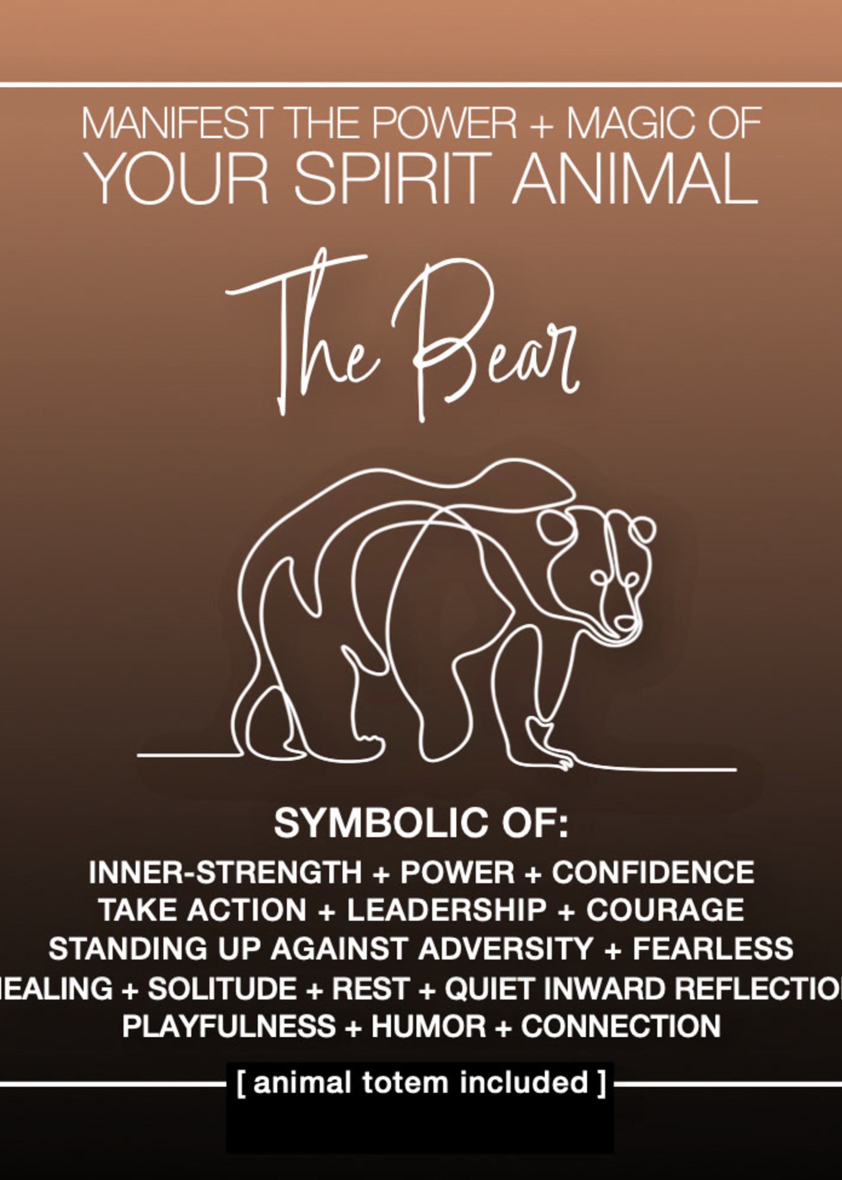 SPIRIT ANIMAL CARD: BEAR