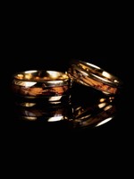 Wood Inlay Ring, Mens Wood Ring, Wood  Band, 915 8mm