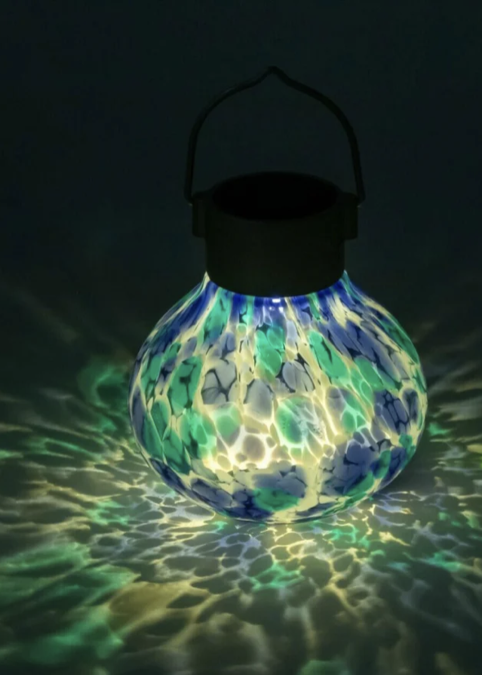 Home Decor Tea Lantern - Tidal Blue