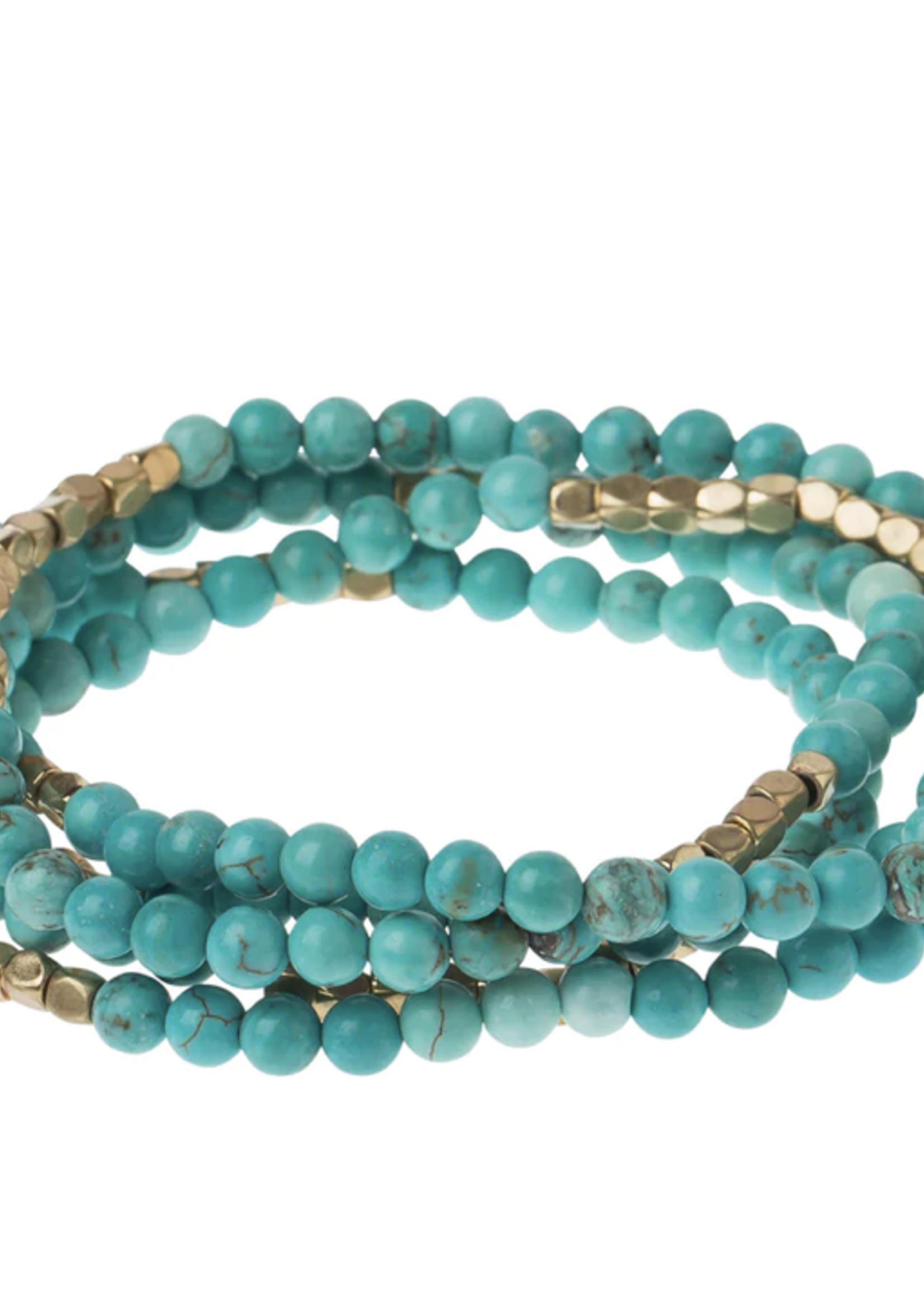 Turquoise/gold - Stone of the Sky - Stone Wrap