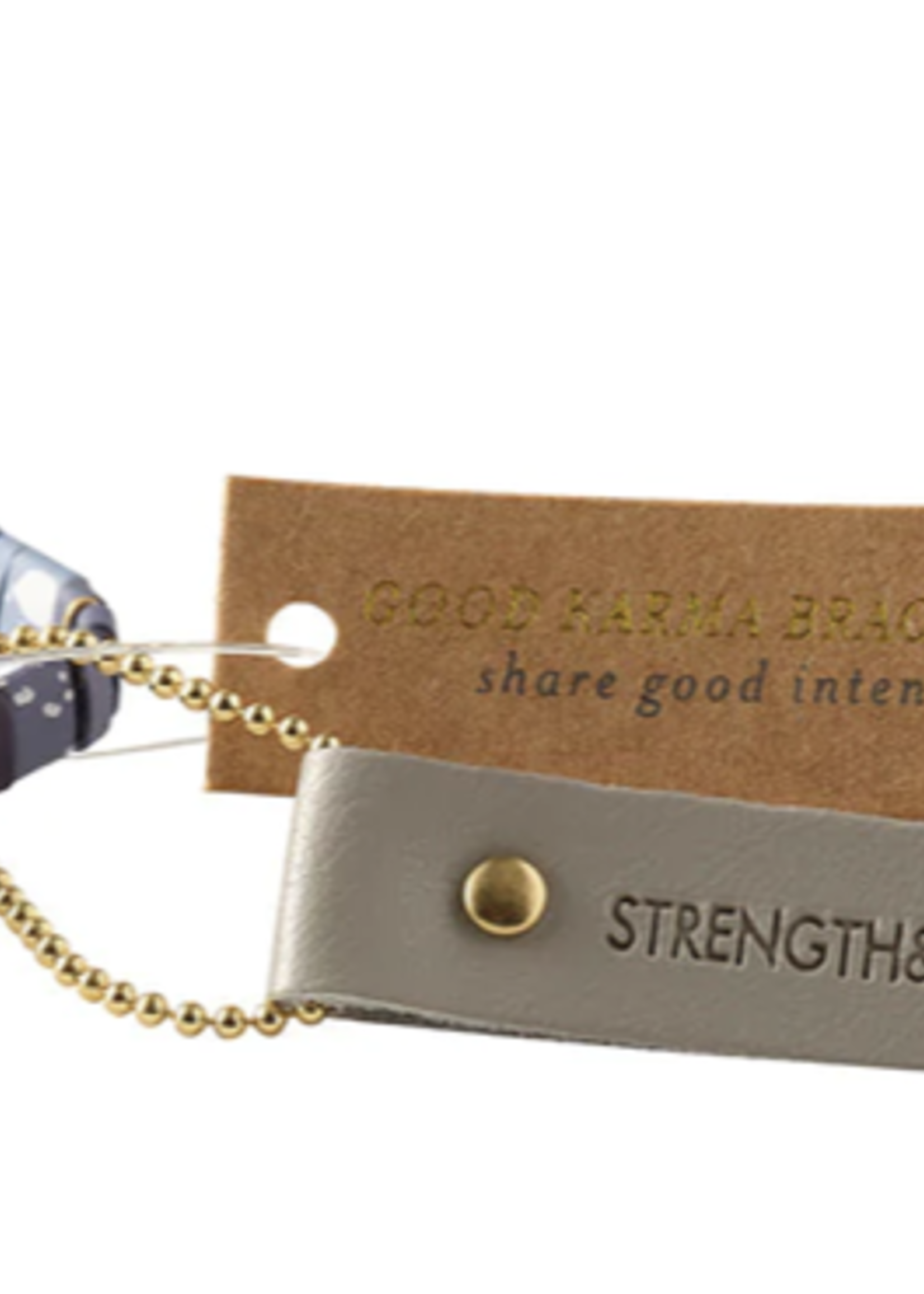 Good Karma Ombre w/Chain Bracelet - Strength & Grace Midnight/Silver