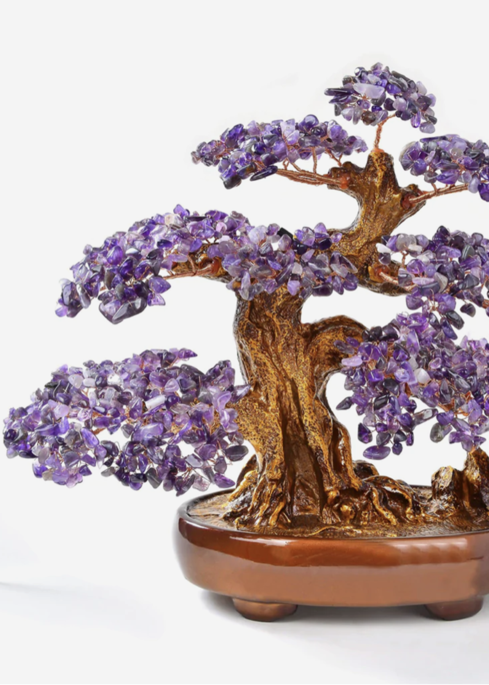 Amethyst Bonsai Tree of Life with 1,251 Crystals