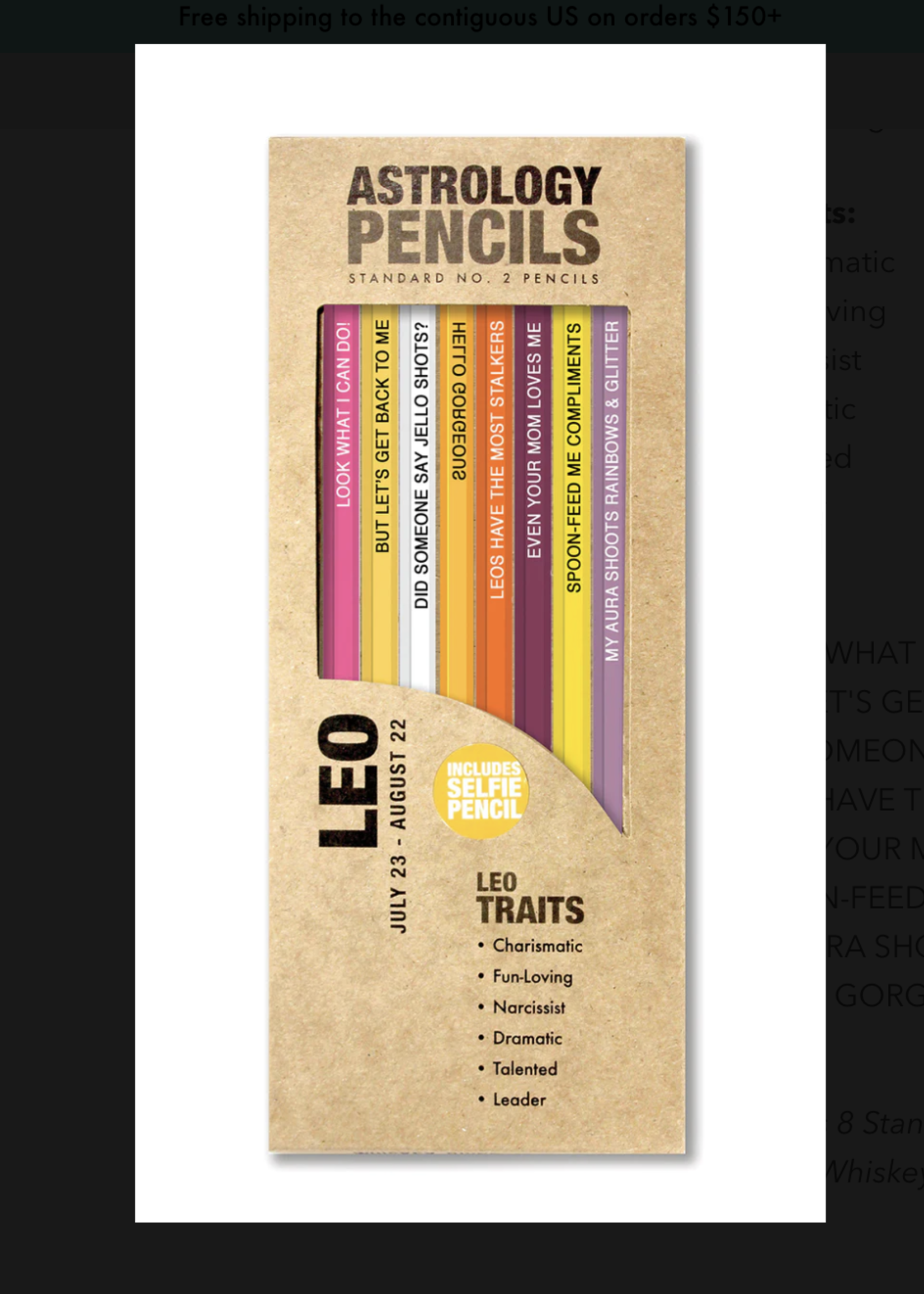 Astrology Pencils Leo
