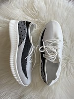 Black and White Mesh Sneakers