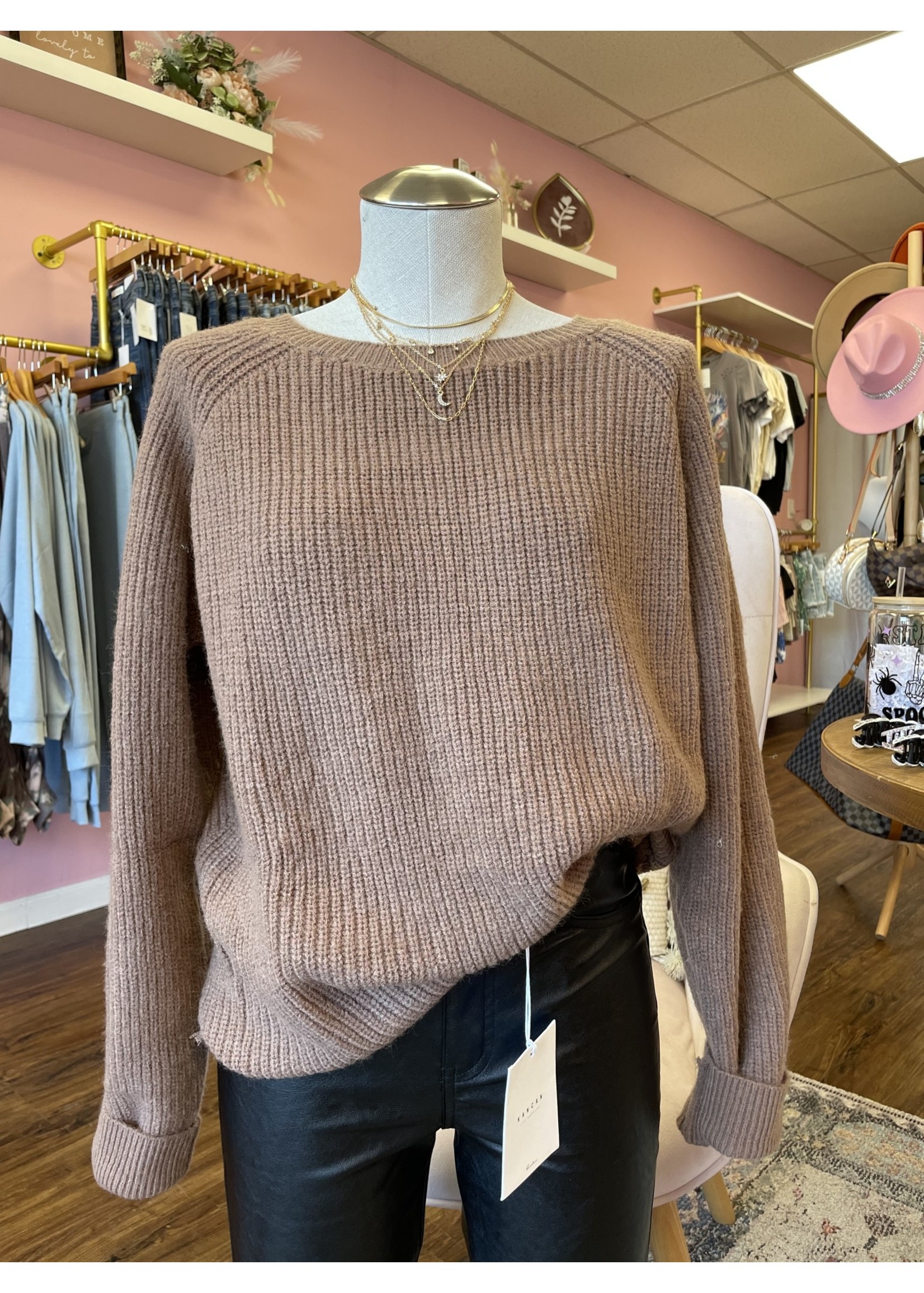Lace Crossback Pullover