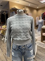 Cinched Hollow Out Sweater