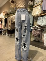 High Rise 90s Light Wash Jeans