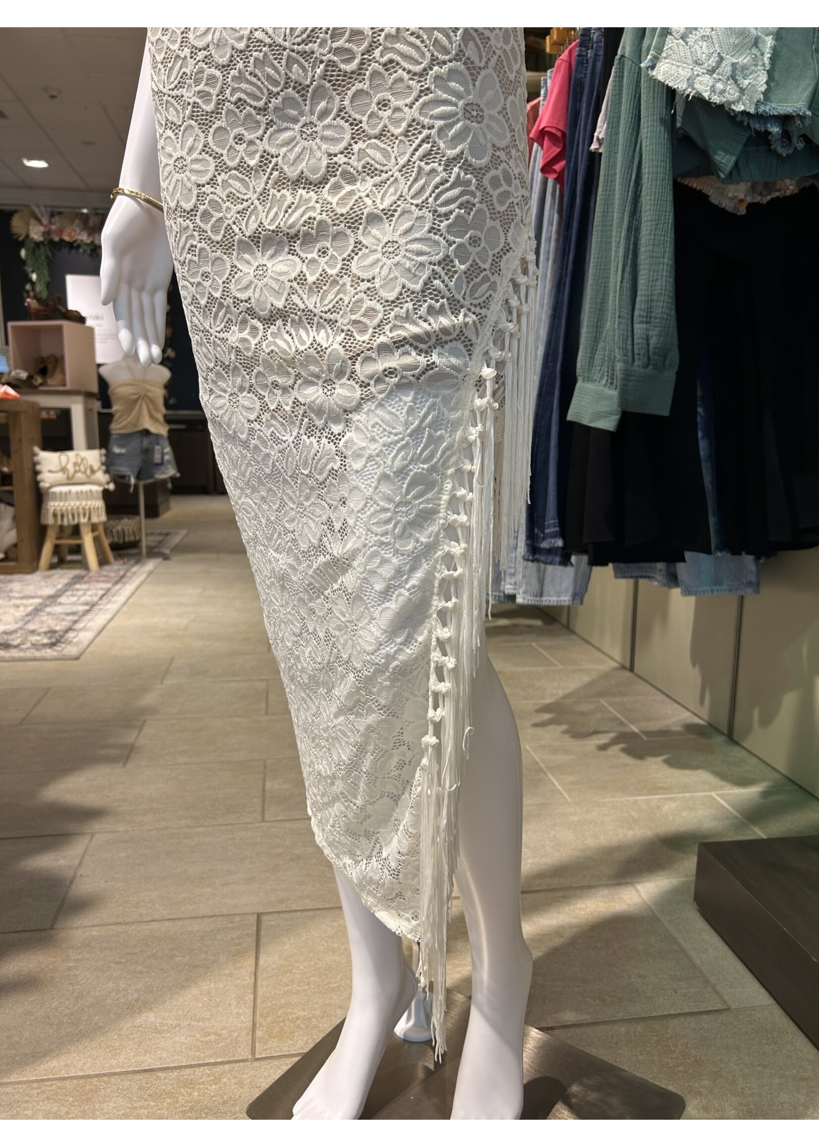 Off White/Nude Maxi Dress
