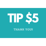 Tip 5$- click "Add to Cart"