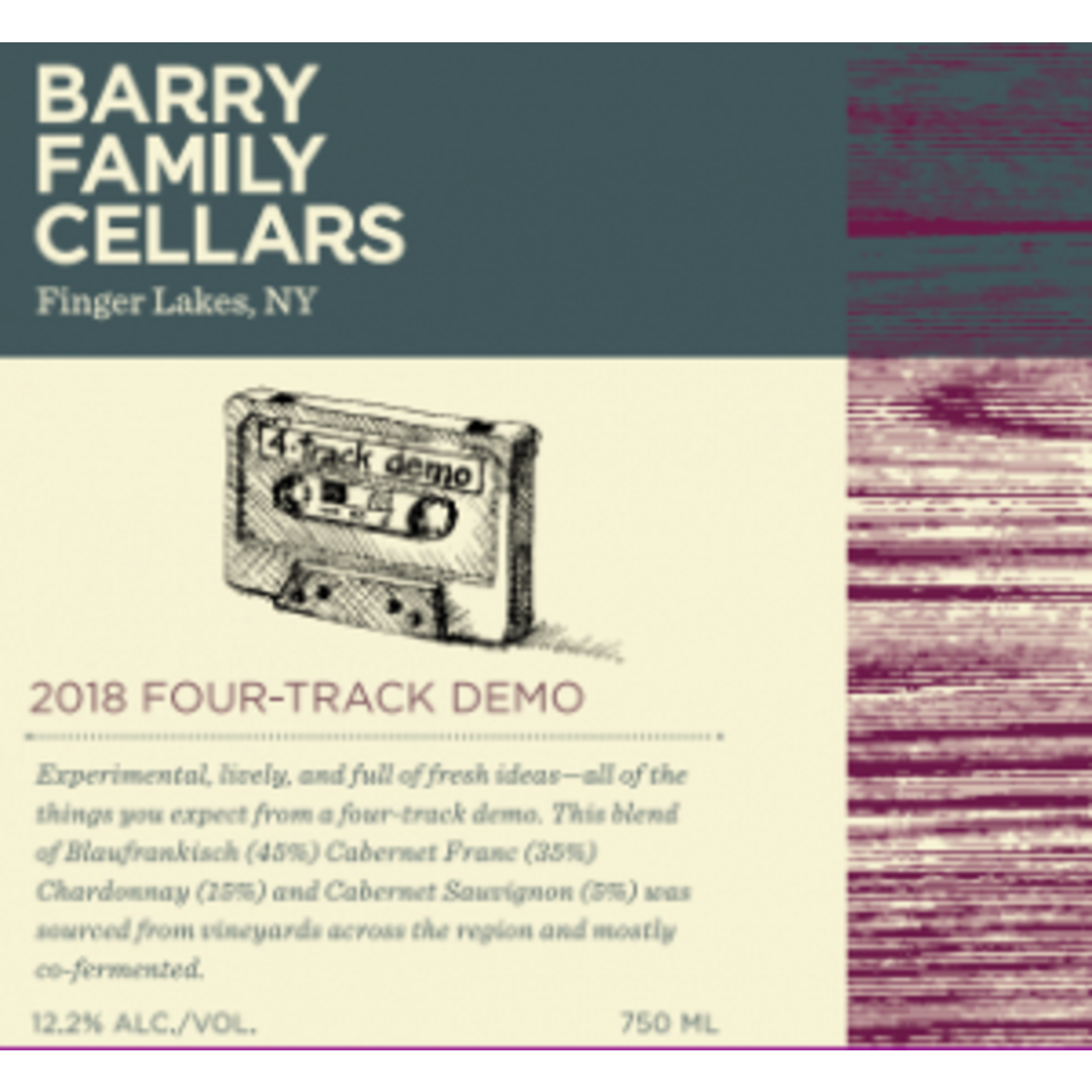 Barry Family Cellars, Four Track Demo Co-Fermented Field Blend