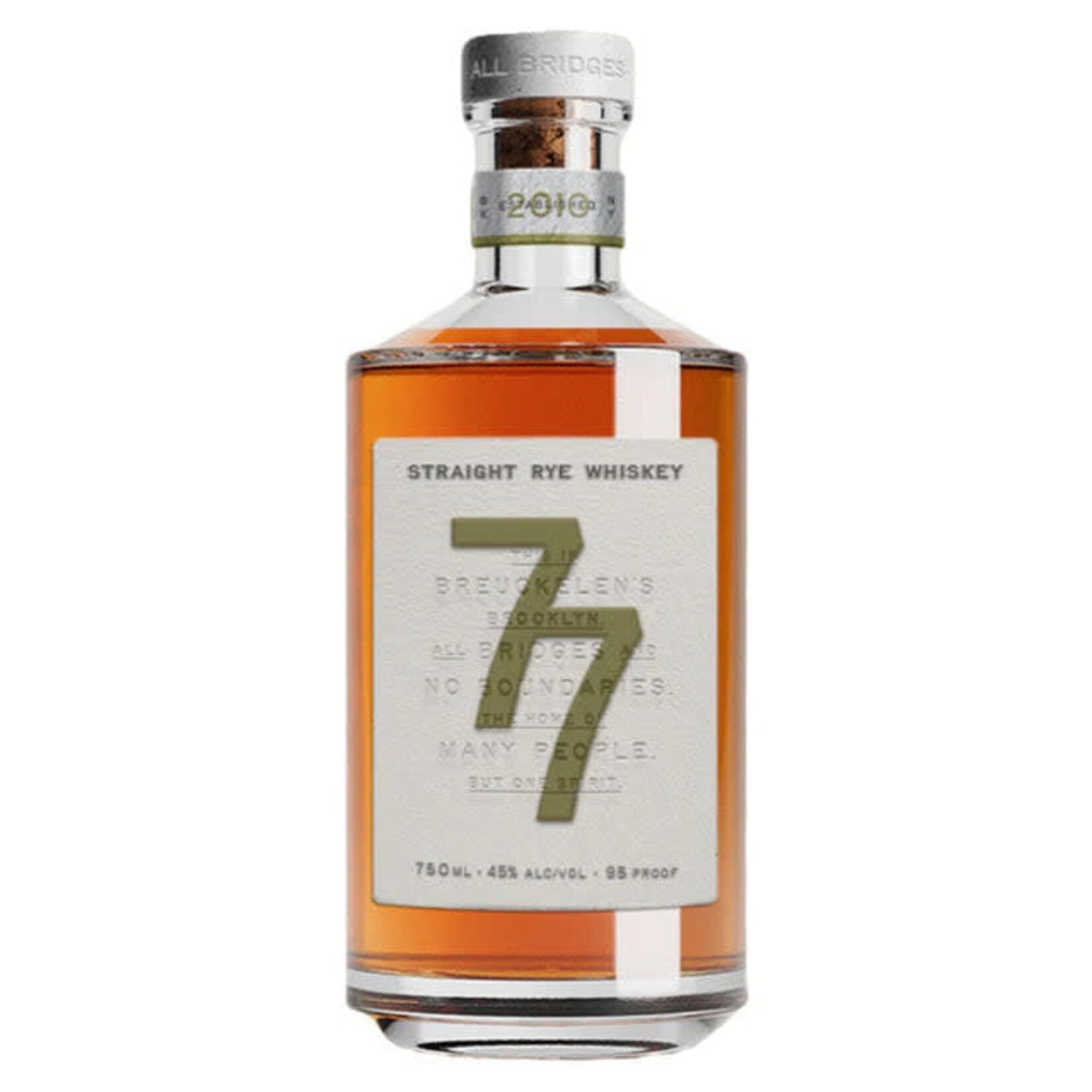 Breuckelen Distilling, 77 Straight Rye Whiskey