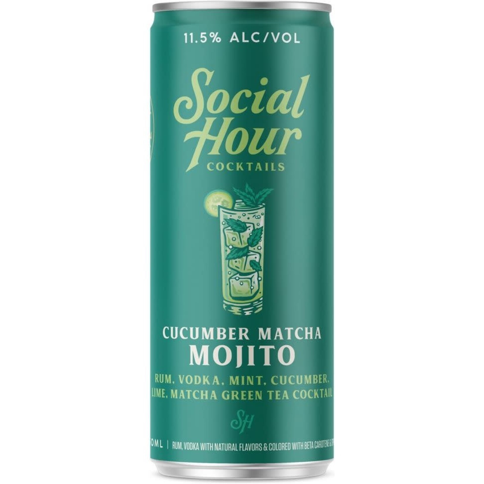 Social Hour Cocktails Cucumber Matcha Mojito3.75