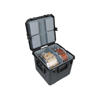 SKB SKB - 3i-1717-16LT - iSeries Dual Snare Case w/padded liner, divider and Nylex lined foam pads