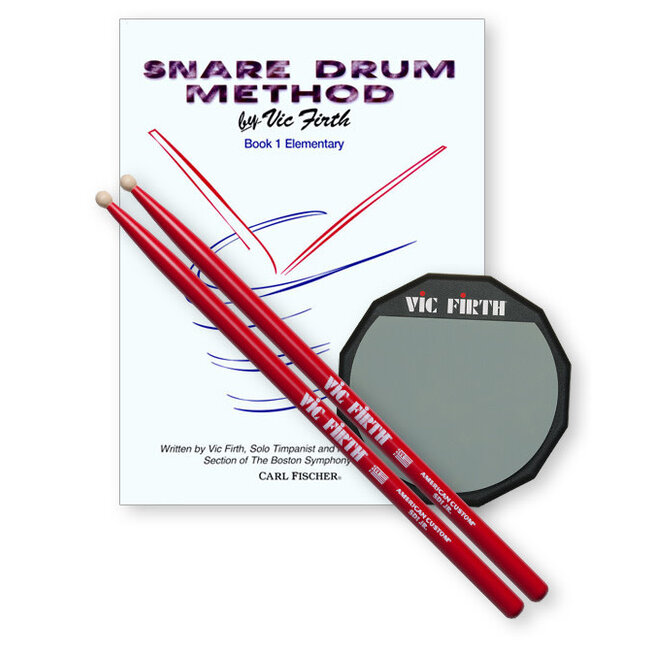 Vic Firth - LPAD - Launch Pad Kit (includes practice pad, SD1JR, method book)