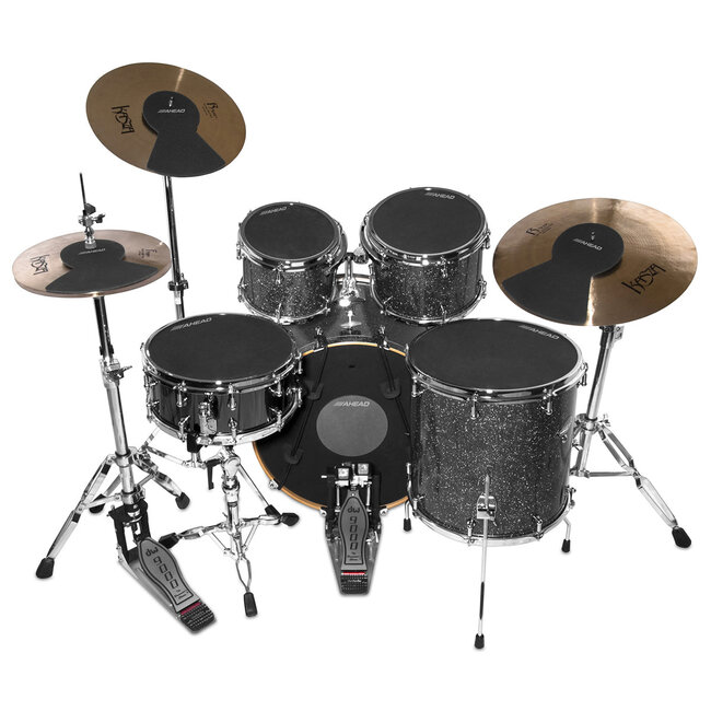 Ahead - ADS-RK - Drum Silencers "ROCK PACK "(10 Pack) - 10", 12", 13", 14", 14", 16", BD22, C16, C20, HH14 - (Drum Set Not Included)