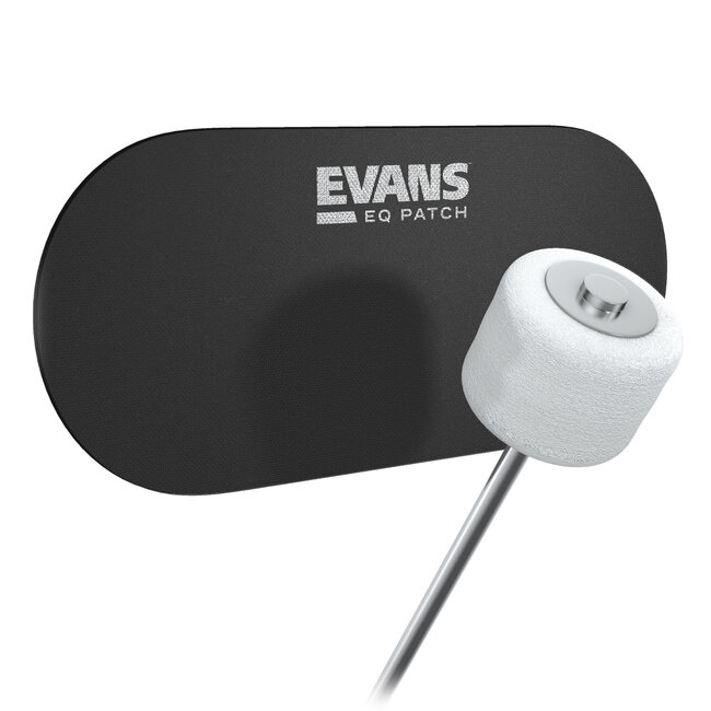 Evans - EQPB2 - EQ Double Pedal Patch, Black Nylon