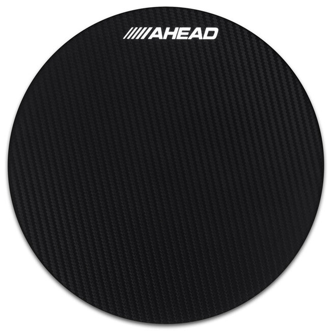 Ahead - AHSHPT - Black Carbon Fiber Replacement Top w/ Adhesive, Clear Impact Pad (Fits 14" S-Hoop Marching Pad)