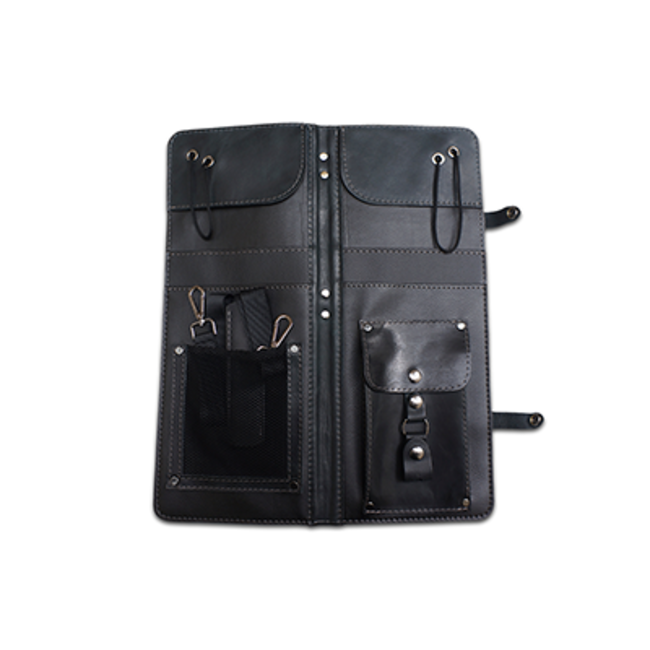 Ahead Bags - ALSCBLK - Black Handmade Leather Stick Case w/Drum Key Holder