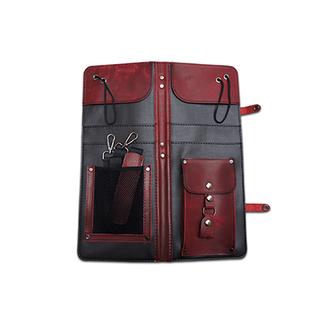 Ahead Ahead Bags - ALSCBUR - Burgundy Handmade Leather Stick Case w/Drum Key Holder