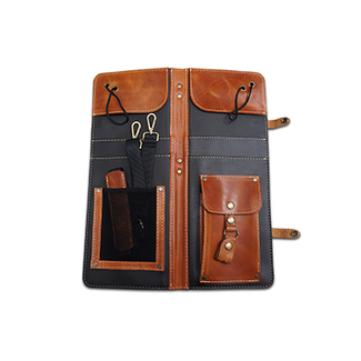 Ahead Ahead Bags - ALSCT - Tan Handmade Leather Stick Case w/Drum Key Holder