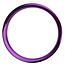 Bass Drum O's - HCP6 - 6" Purple Chrome Drum O's