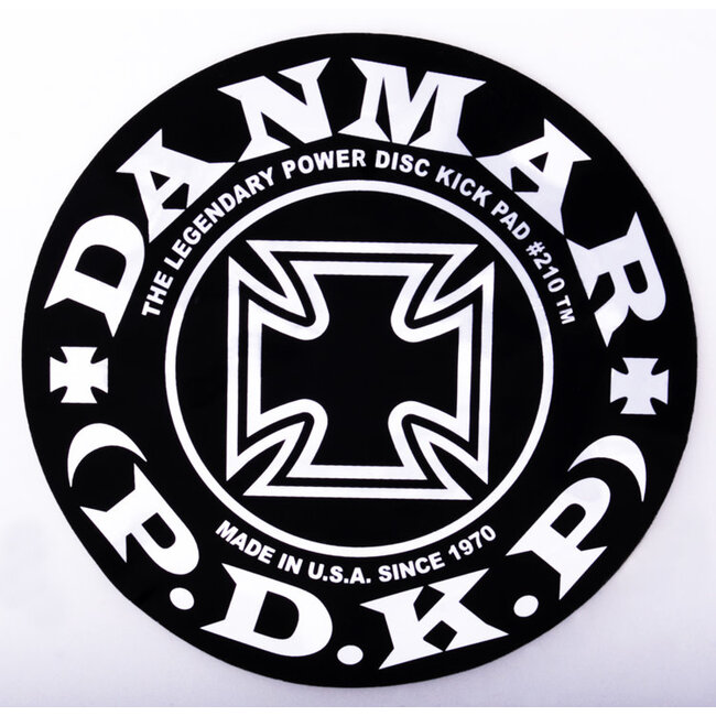 Danmar - 210IC - Bass Drum Impact Pad - Iron Cross