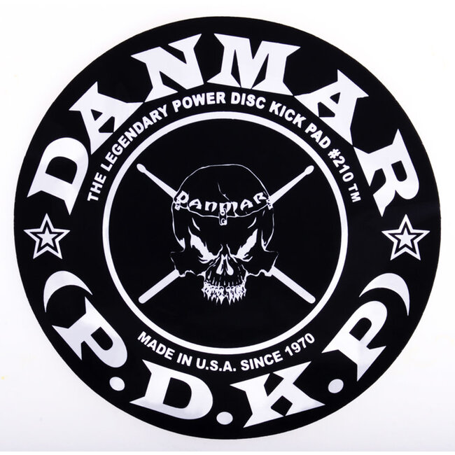 Danmar - 210SK - Bass Drum Impact Pad - Skull