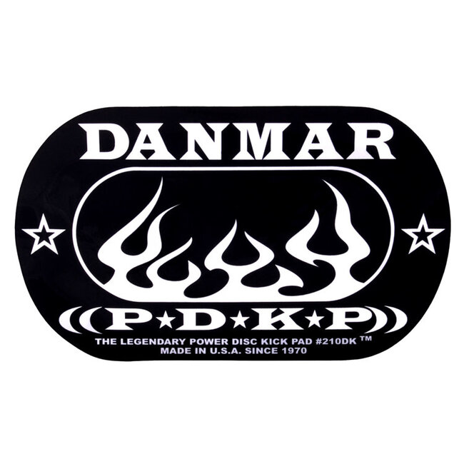 Danmar - 210DKF - Double Kick Bass Drum Impact Pad - Flame