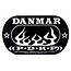 Danmar - 210DKF - Double Kick Bass Drum Impact Pad - Flame