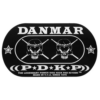 Danmar Percussion Danmar - 210DKSK - Double Kick Bass Drum Impact Pad - Skull