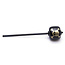 Danmar - 778SSK - R/T 69 Bass Drum Beater - Black Wood Ball, Black Shaft - Silver Skull