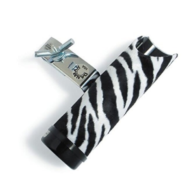 Danmar - 1027BWZ - Stick Holder - Clamps To Any Stand W/ Angle Adjustment, Holds 3 Pairs - Black, White Zebra