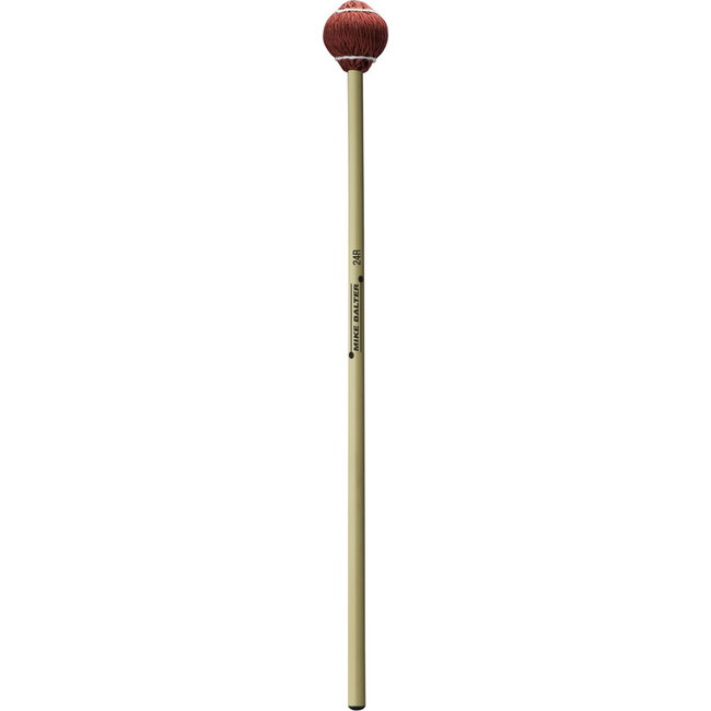 Mike Balter 24R Red Cord Rattan Soft Vibes, Marimba Mallets - B24R