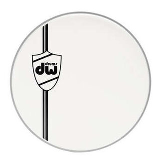 DW DW - DRDHCW22KCL - 22" Coated White Bass Drum Head Classic