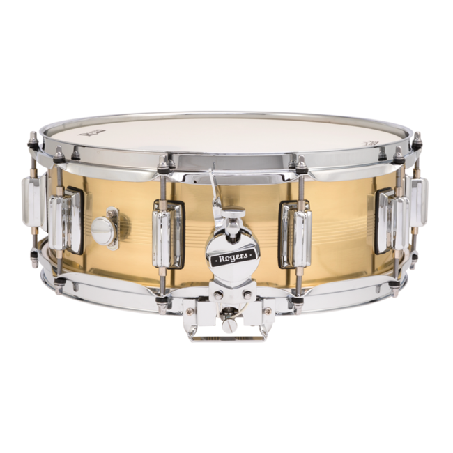 Rogers - 36BN - Dyna-Sonic 5x14 7-Line Snare Drum - B7 Brass, 1.2mm shell