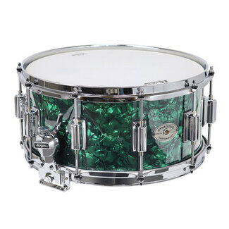 ROGERS Rogers - 37GMP - Dyna-Sonic 6.5" x 14" Classic Snare Drum with Beavertail Lugs - Green Marine Pearl