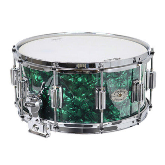 Rogers - 37GMP - Dyna-Sonic 6.5" x 14" Classic Snare Drum with Beavertail Lugs - Green Marine Pearl
