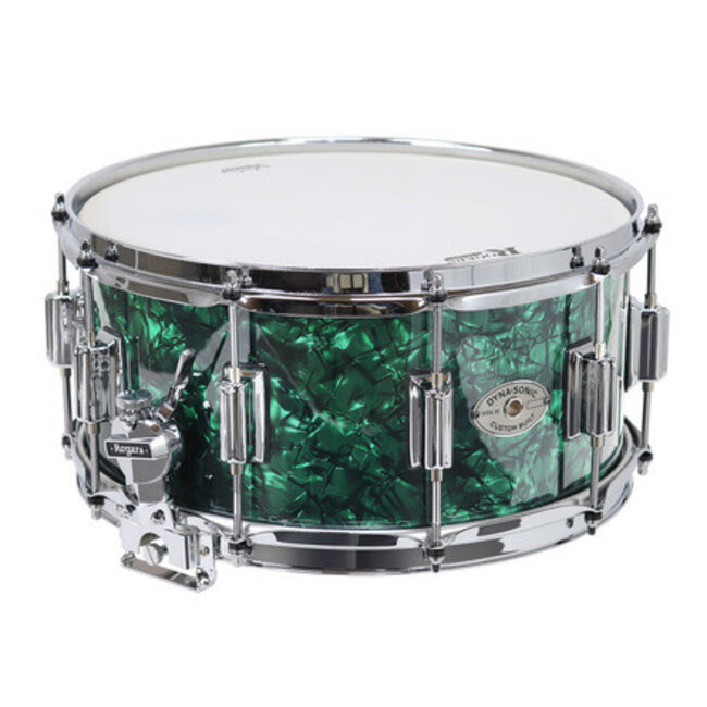 ROGERS Rogers - 37GMP - Dyna-Sonic 6.5 x 14 Classic Snare Drum with  Beavertail Lugs - Green Marine Pearl - Professioinal Drum Shop