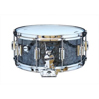 ROGERS Rogers - 37BP - Dyna-Sonic 6.5x14 Wood Shell Snare Drum - Black Diamond Pearl Beavertail
