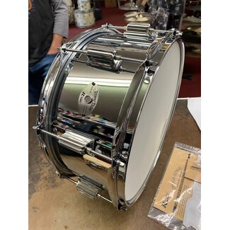 ROGERS Rogers - 26ST - Powertone 6.5x14 Steel Shell Snare Drum, Beavertail Lug (Steel Shell)